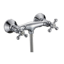 Excellent Quality Wall Mounted Shower Faucet, Flexible Hose Economic Shower Faucet Tap